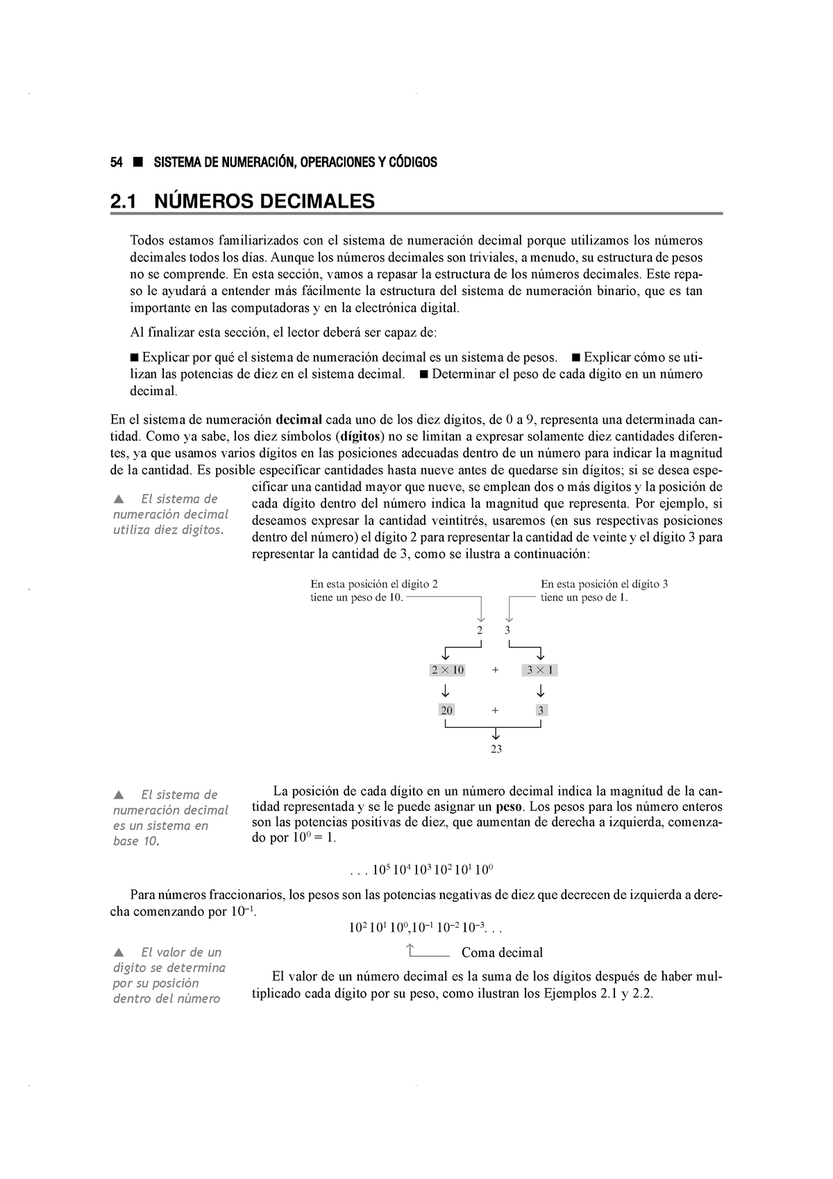 S01.s2 - Sistemas DE Numeración Fundamentos - 2 NÚMEROS DECIMALES Todos ...