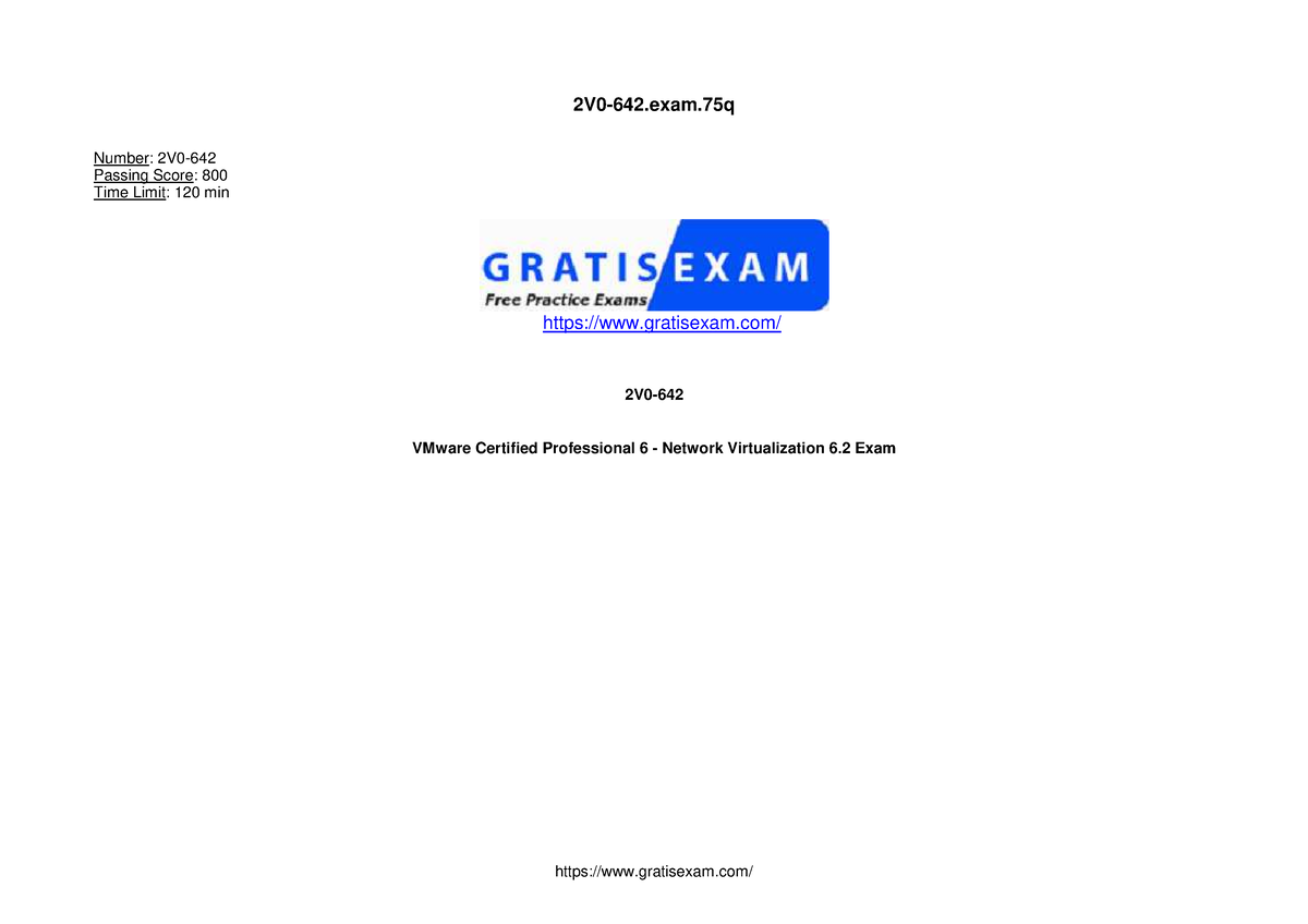 VMware Testking 2V0-642 - 2V0-642.exam Gratisexam/ Number: 2V0 ...