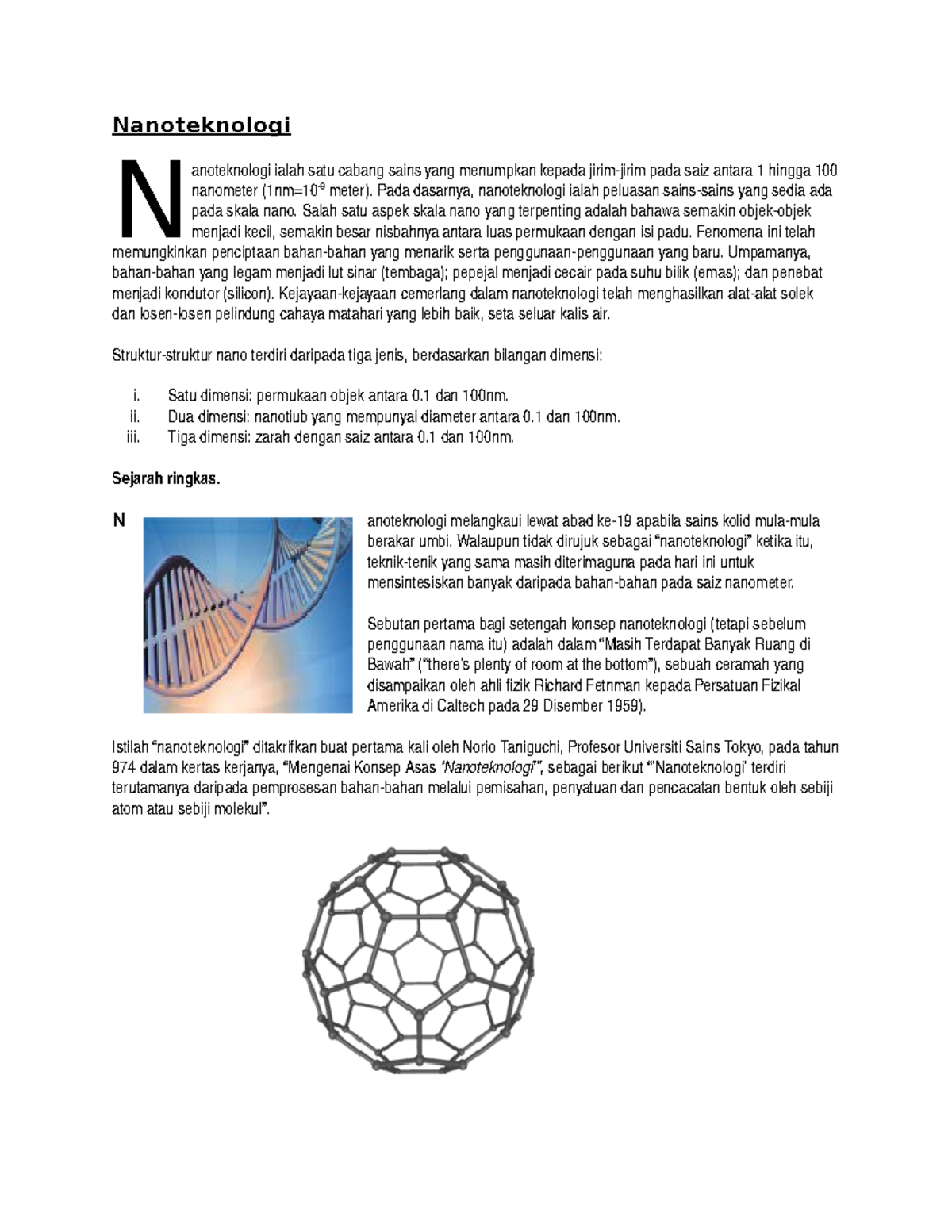 Nanoteknologi - Esay - Nanoteknologi Anoteknologi Ialah Satu Cabang ...