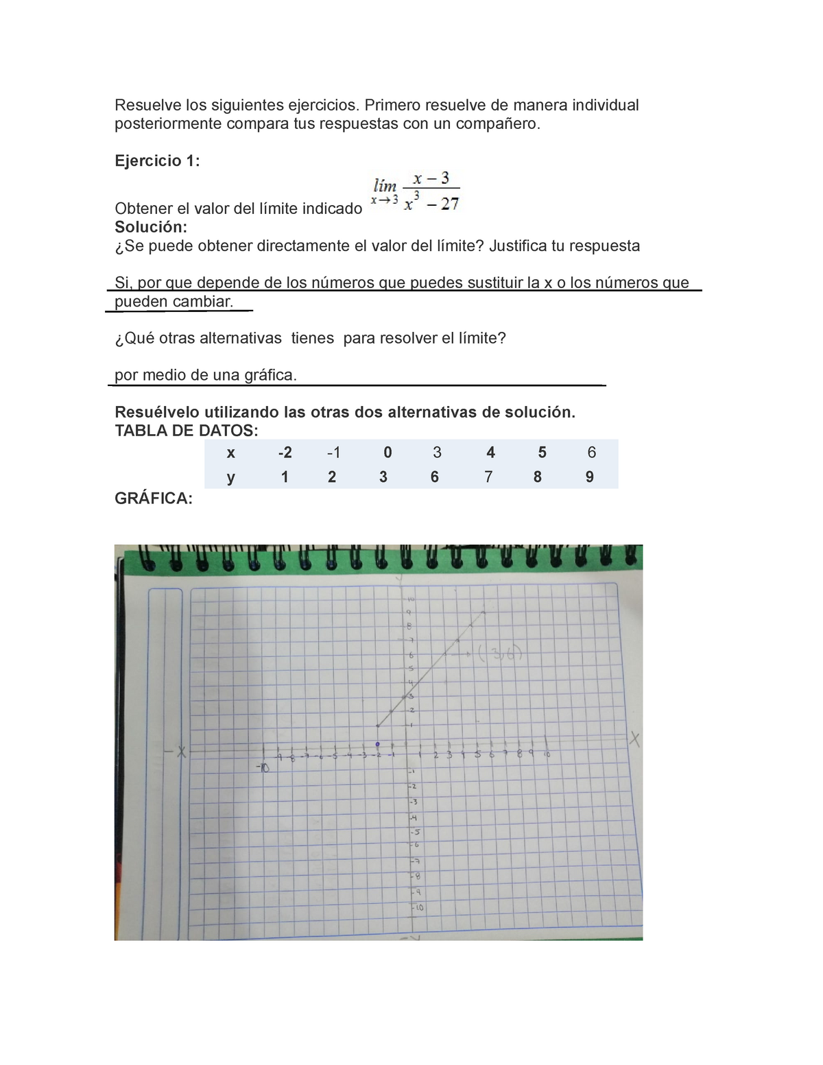 Ejercicio Resuelve Los Siguientes Ejercicios Primero Resuelve De Manera Individual Studocu