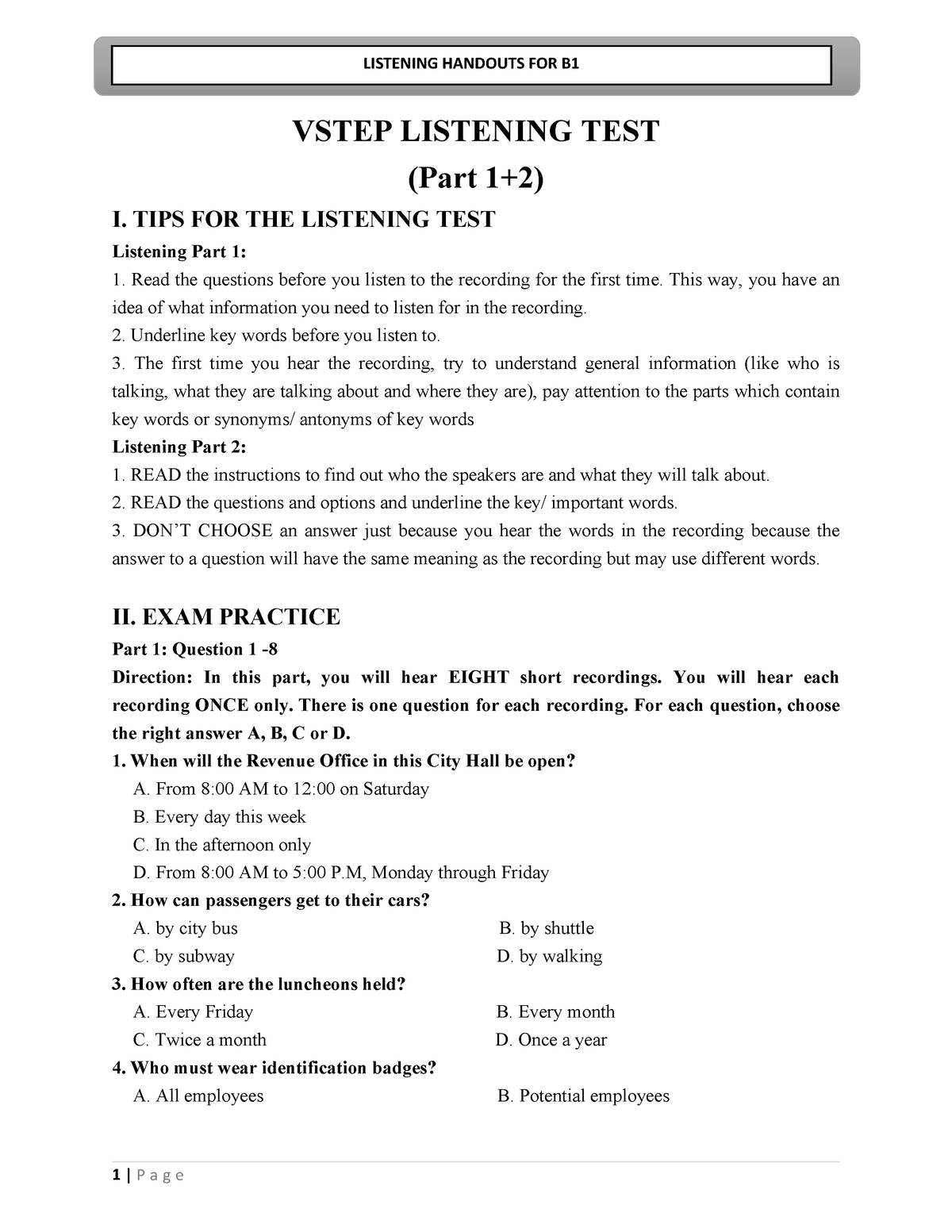 t01-listening-vstep-listening-test-practice-vstep-listening-test