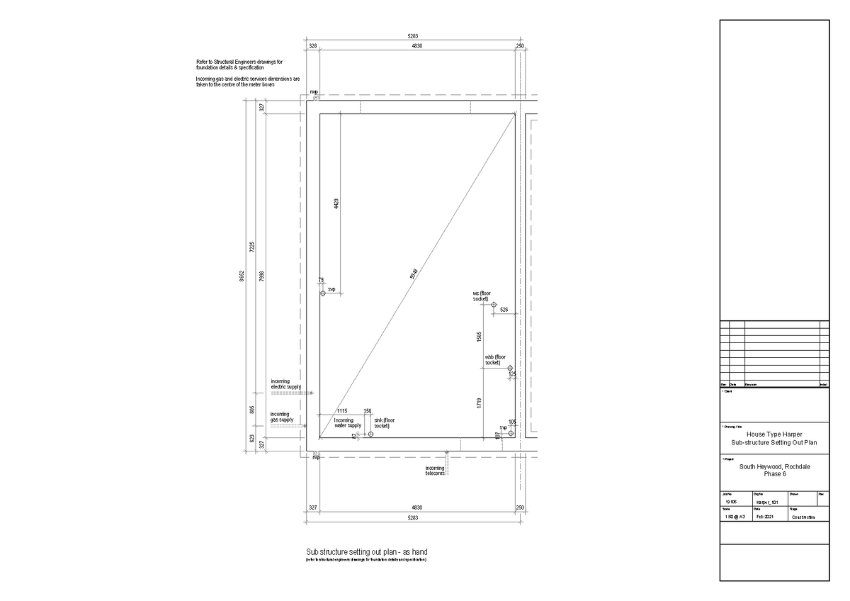 Drawing for the measurement and costx task - 327 4830 250 rwp 7998 327 ...