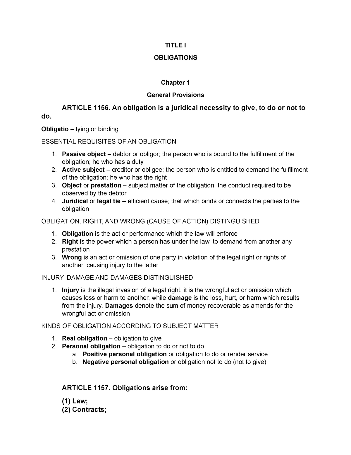 Oblicon Chapter 1 AND 2 - Accountancy - Studocu