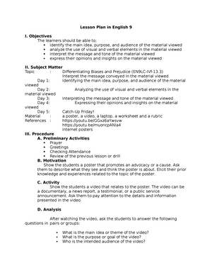 LP ENG8 Q3 - Examine Biases (for Or Against) Made By The Author ...