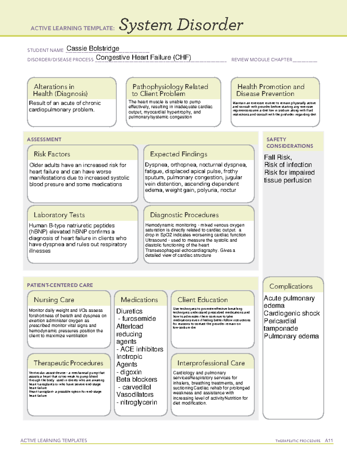 Congestive Heart Failure (CHF)[26] - ACTIVE LEARNING TEMPLATES ...