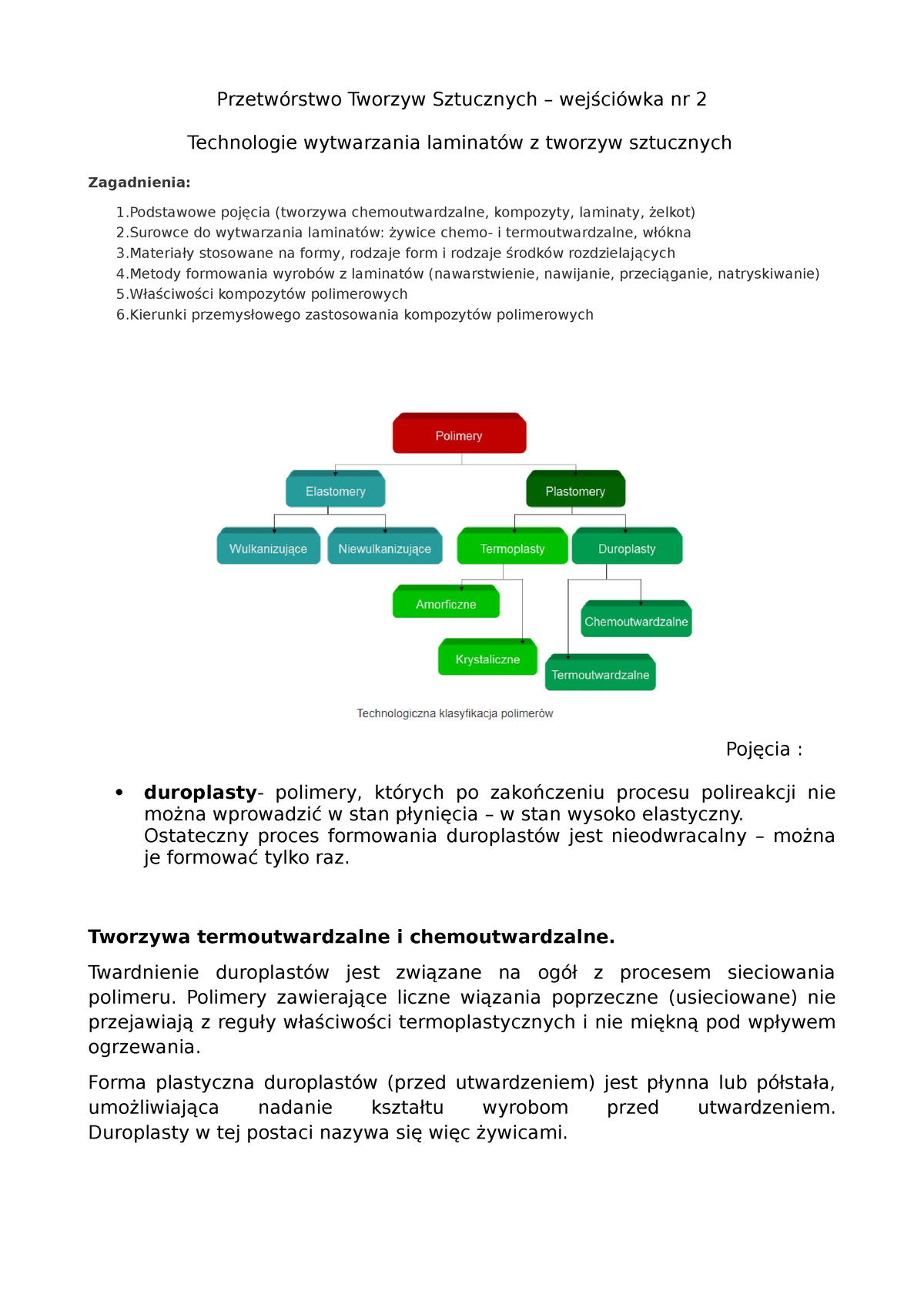 Technologie Wytwarzania Laminatów Z Tworzyw Sztucznych - Przetwórstwo ...