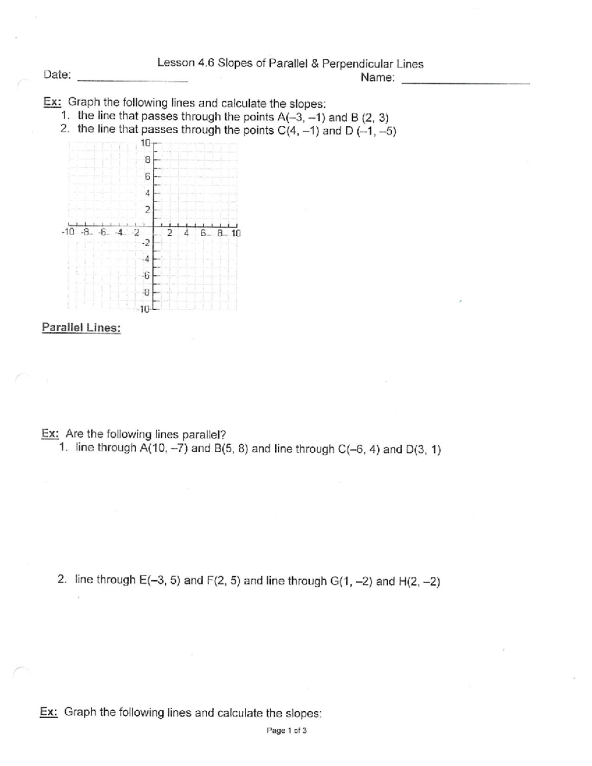 4.6 Parallel and Perp lines - Studocu