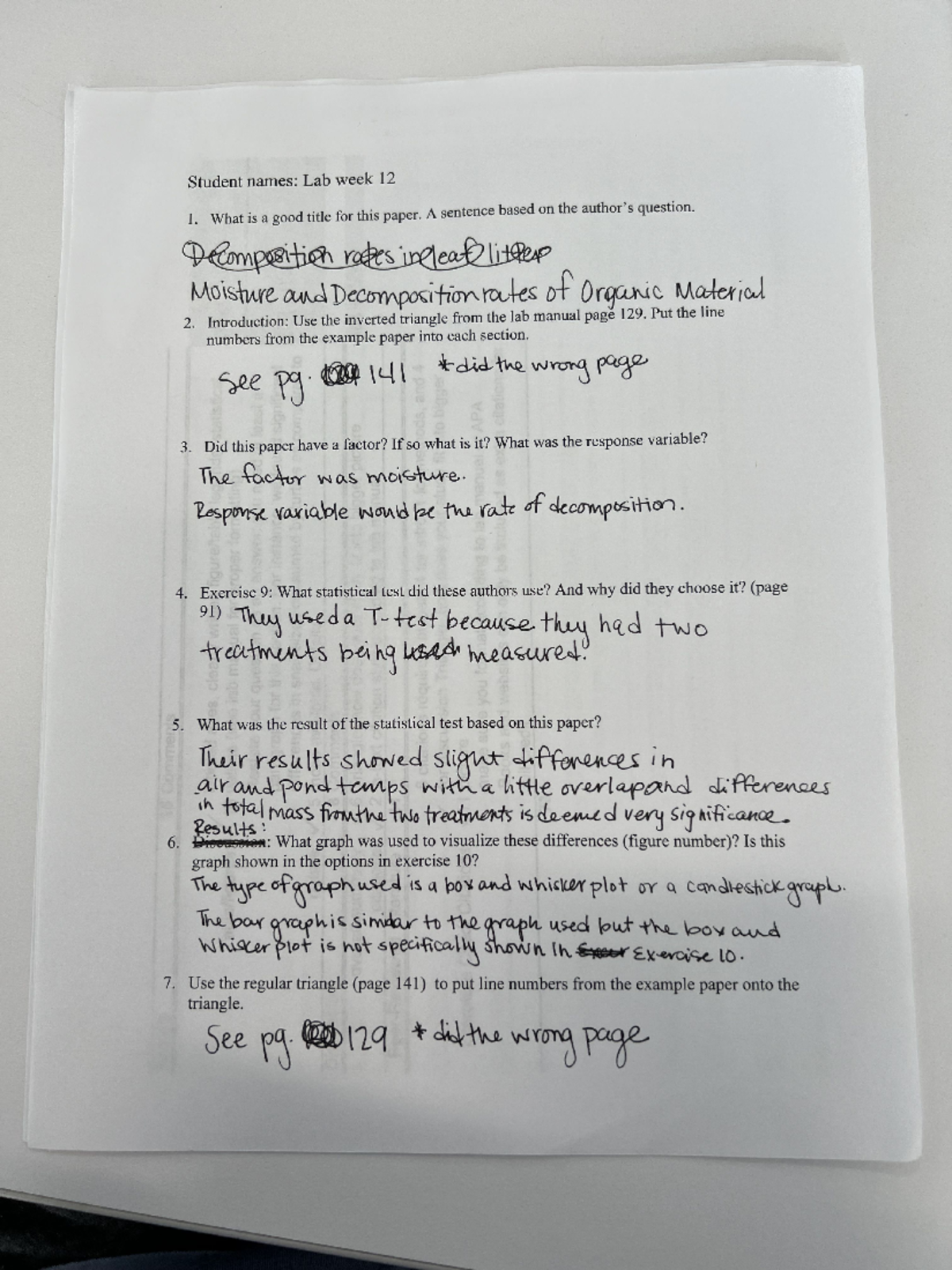 Lab Work Paper #3 - BY332 - Studocu