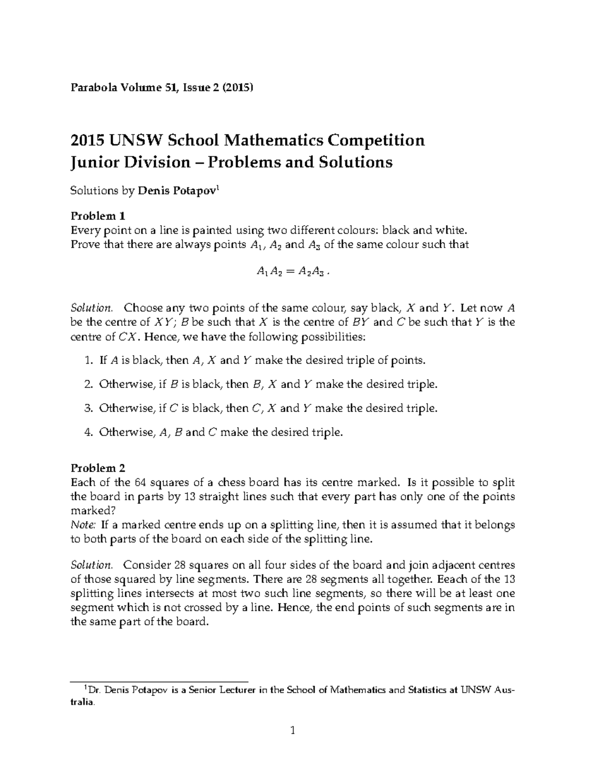 Maths competition papers for practice and revision of techniques ...