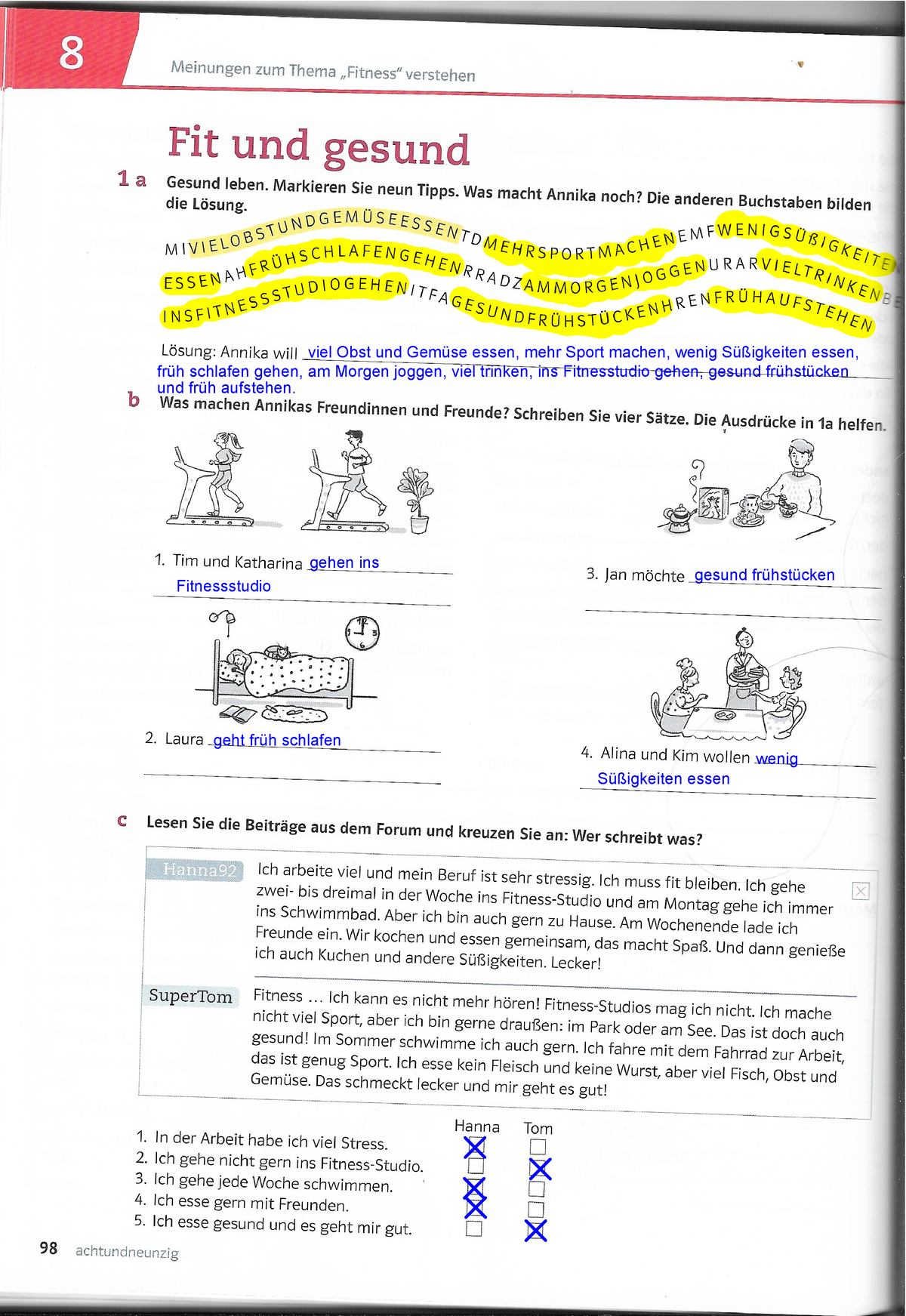 Ã Bungsbuch Kapitel 8 LÃ¶sungen - Viel Obst Und Gem ̧se Essen, Mehr ...