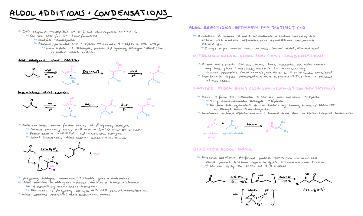 11.0 - Aldol Additions and Condensations - ALDO L ADDITIO NS + CO NDE ...