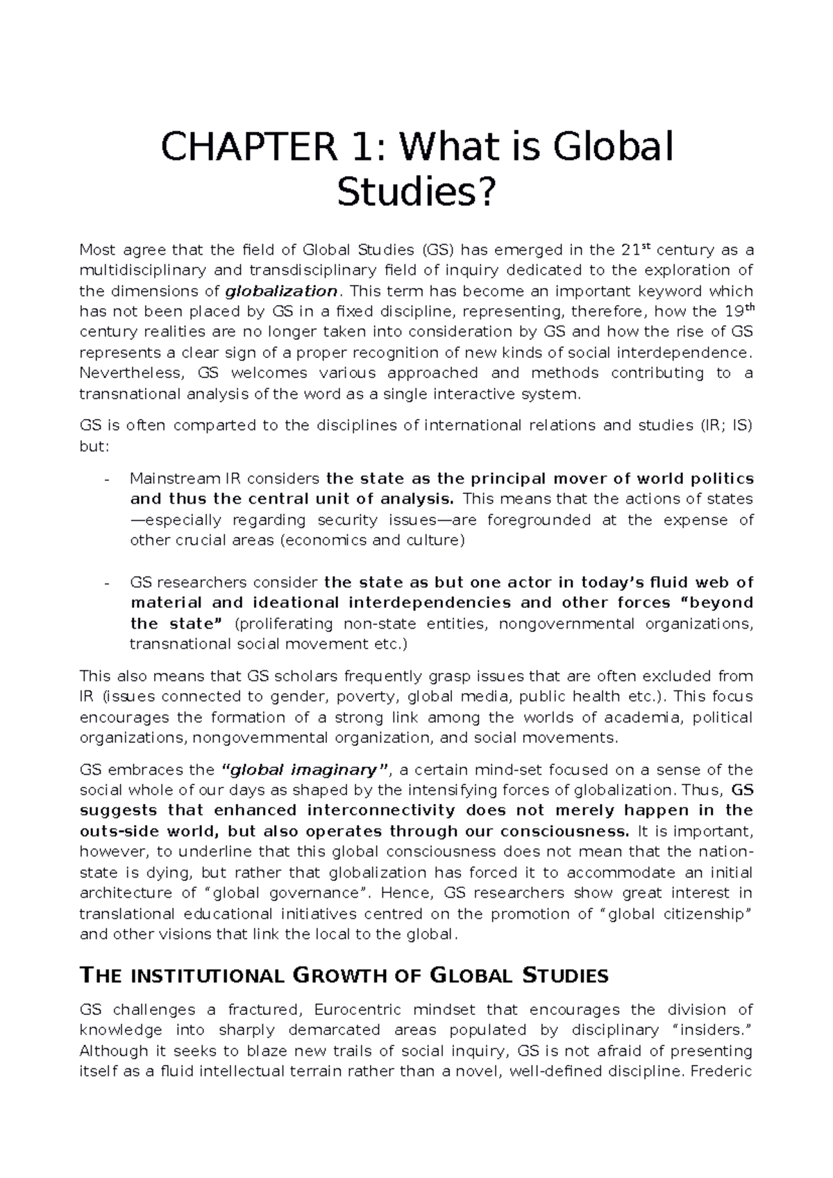 what-is-global-studies-chapter-1-what-is-global-studies-most-agree