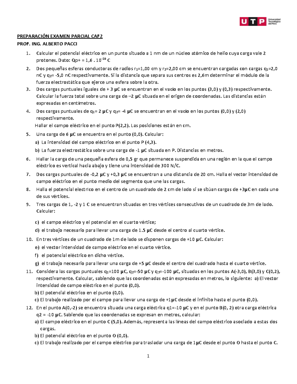 Preparación Examen Parcial CAF2 - PREPARACIÓN EXAMEN PARCIAL CAF2 PROF ...