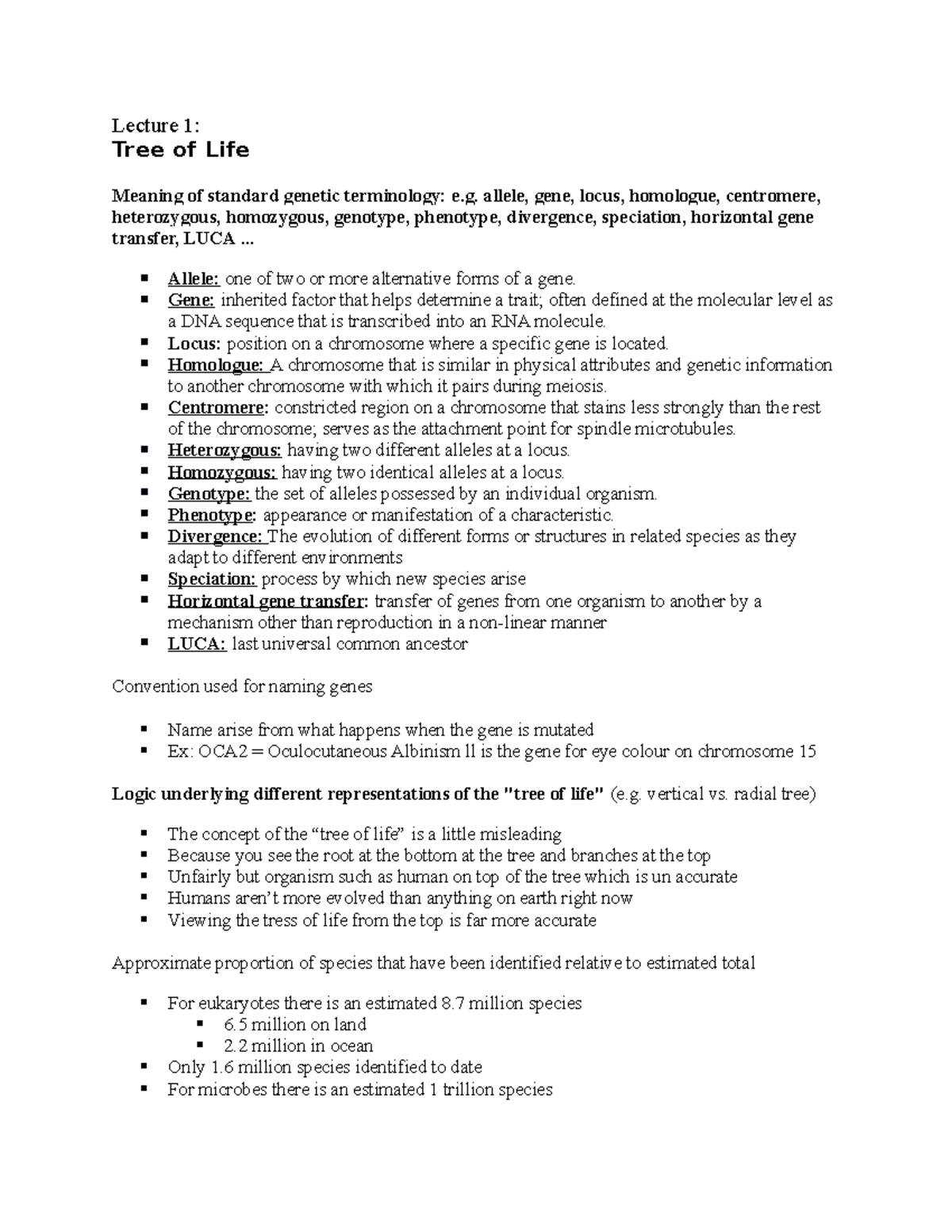 lecture-1-lecture-1-tree-of-life-meaning-of-standard-genetic