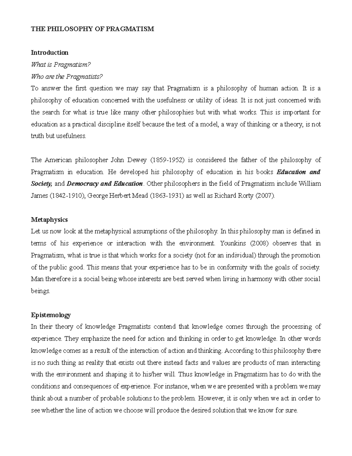 the-philosophy-of-pragmatism-the-philosophy-of-pragmatism