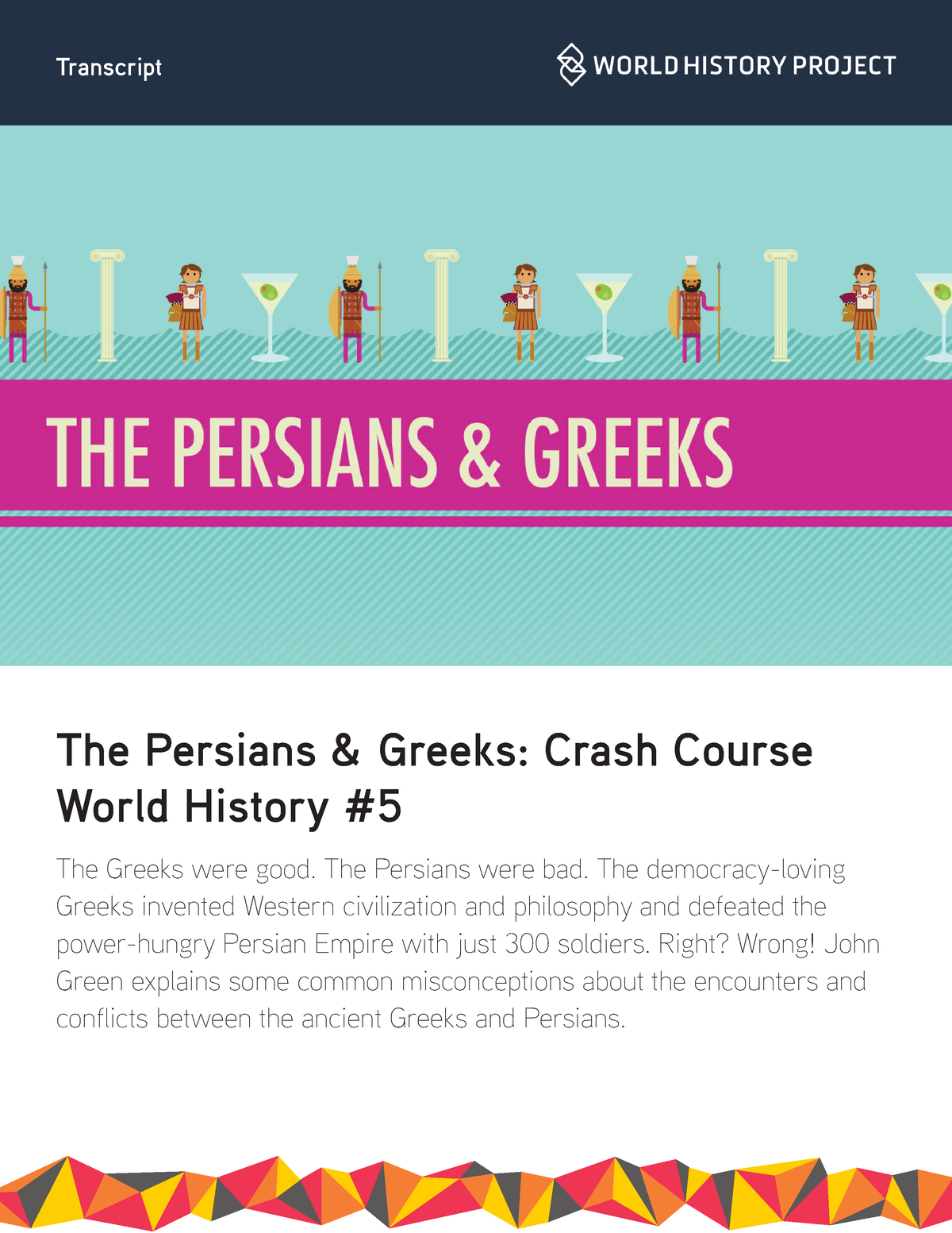Cc The Persians And The Greeks Ccwh 5 The Persians And Greeks Crash Course World History The