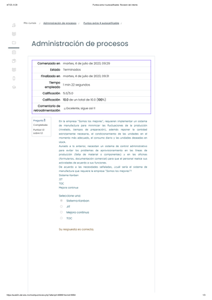 Actividad 6 Admnistración De Procesos - Nombre De La Materia ...