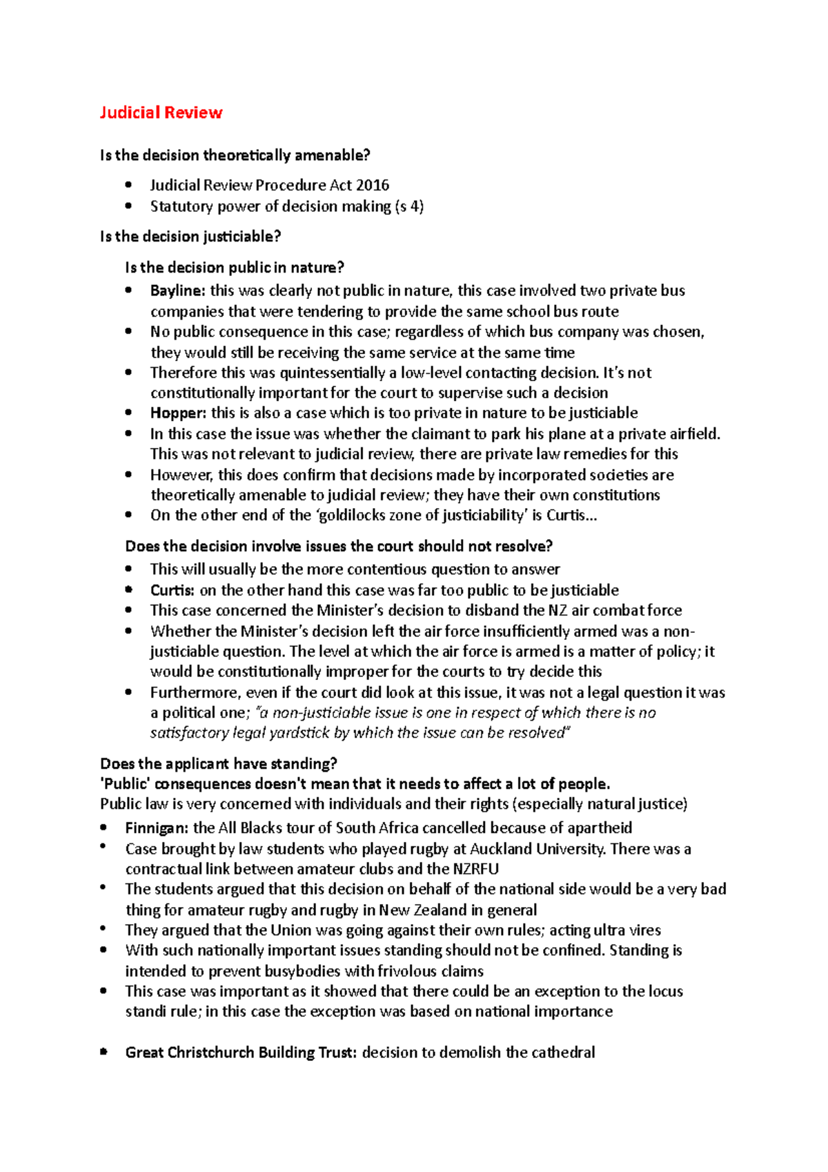 judicial-review-summary-judicial-review-is-the-decision-theoretically-amenable-judicial