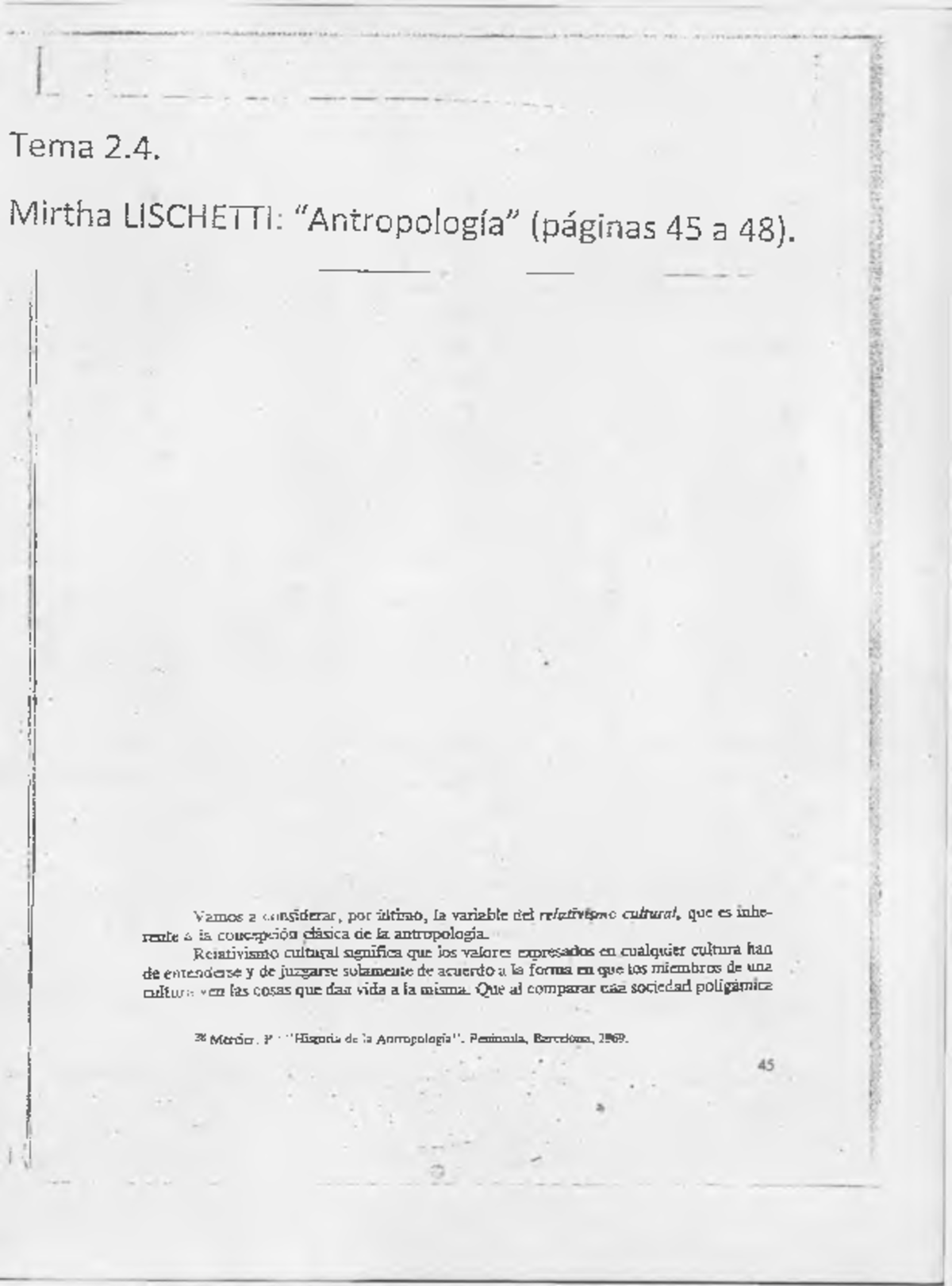 Lischetti - Pp 45 A 48 - Tema 2. Mirtha LiSCHETTJ: "Antropología ...