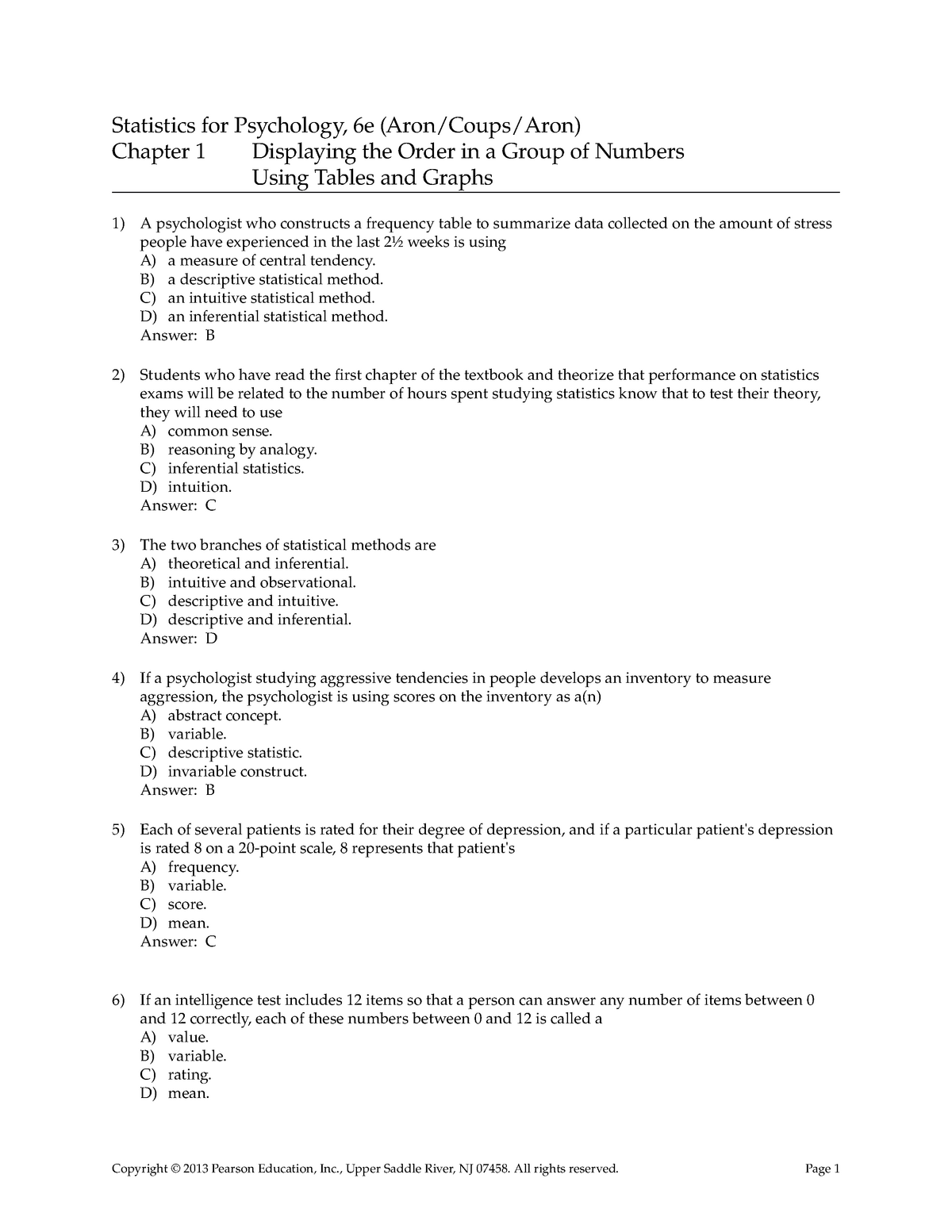 research methods practice questions psychology