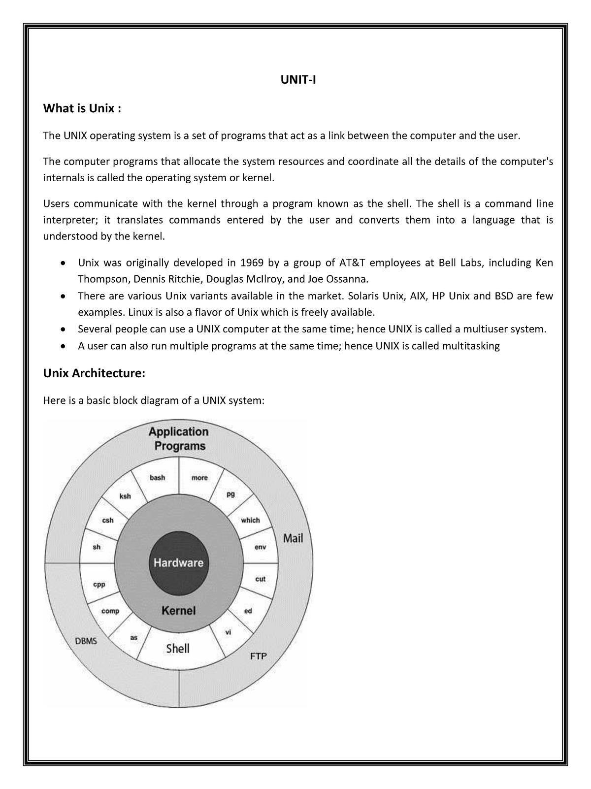 complete-notes-on-unix-programming-unit-i-what-is-unix-the-unix