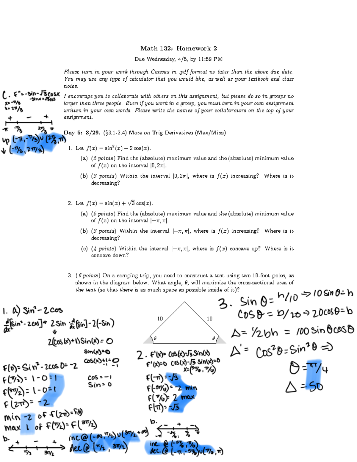 132hw2-s23 - ……… - Math 132: Homework 2 Due Wednesday, 4/5, By 11:59 PM ...