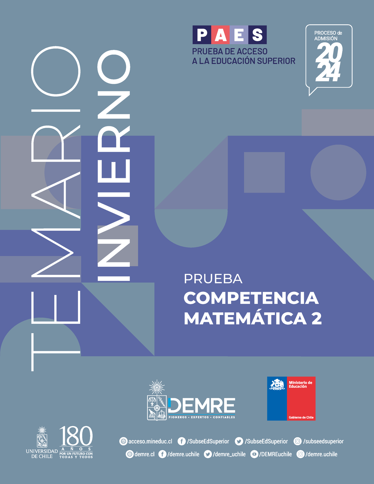 2024 23 01 26 temario paes invierno m2 matematica AIEP Studocu