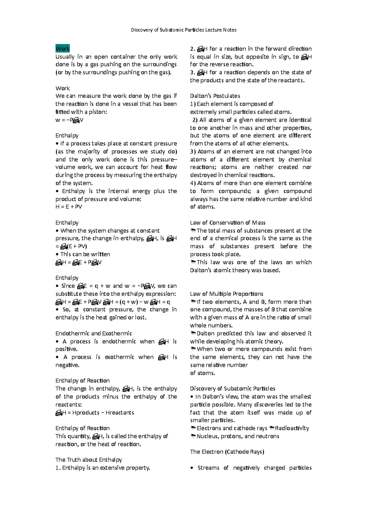 Discovery of Subatomic Particles Lecture Notes - Discovery of Subatomic ...