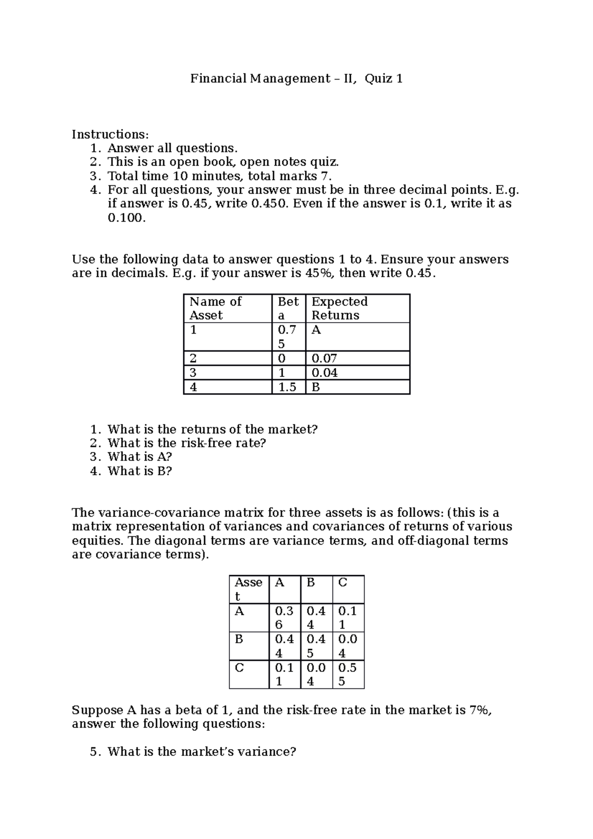 epgp-15-quiz-1-fm-quiz-1-financial-management-ii-quiz-1