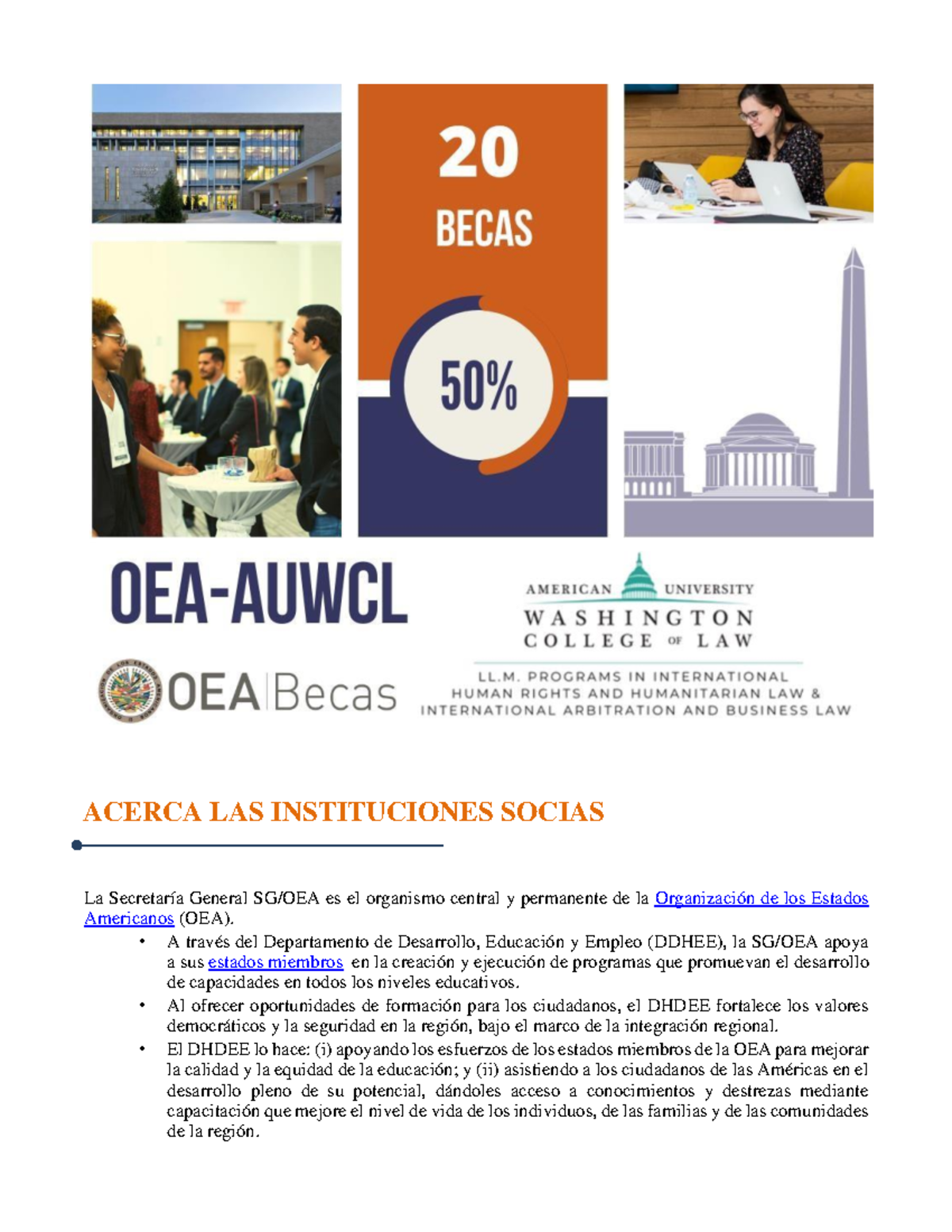 2 02 4 OEA - Auwcl Convocatoria del Programa de Becas - ACERCA LAS ...