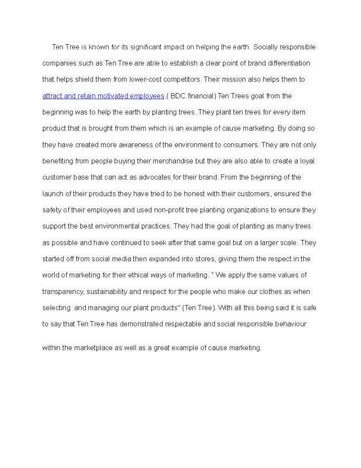 Ten Tree - Grade: 80 - Ten Tree is known for its significant impact on ...