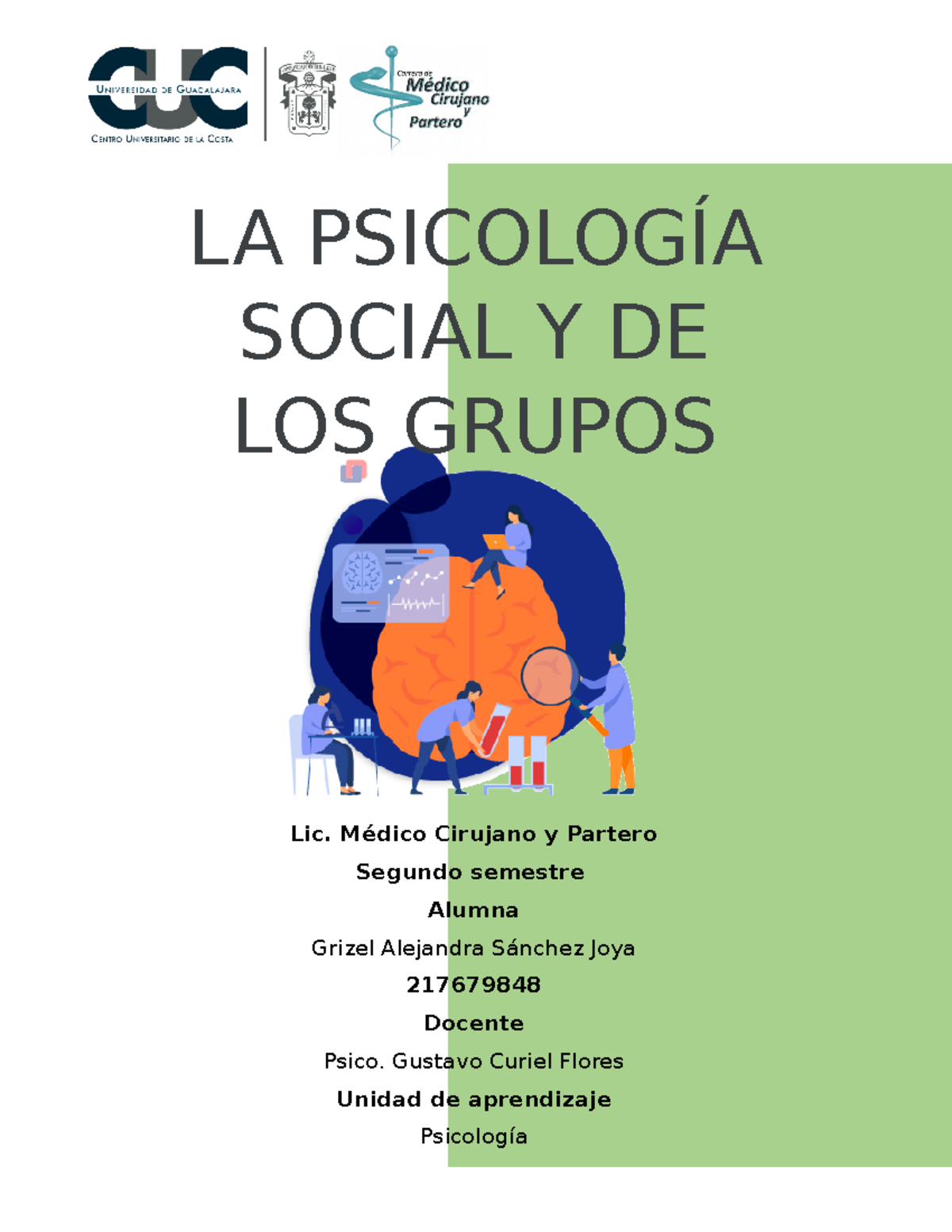 Psicologia Social Y De Los Grupos GASJ - LA PSICOLOGÍA SOCIAL Y DE LOS ...