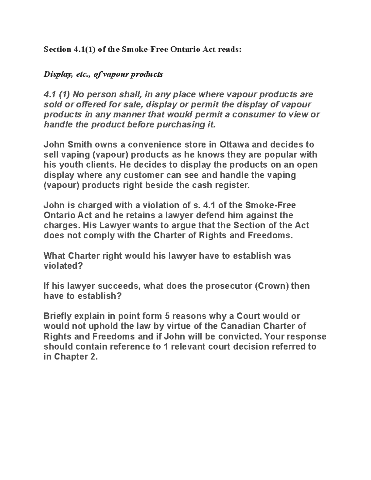 Charter Violation Meaning 