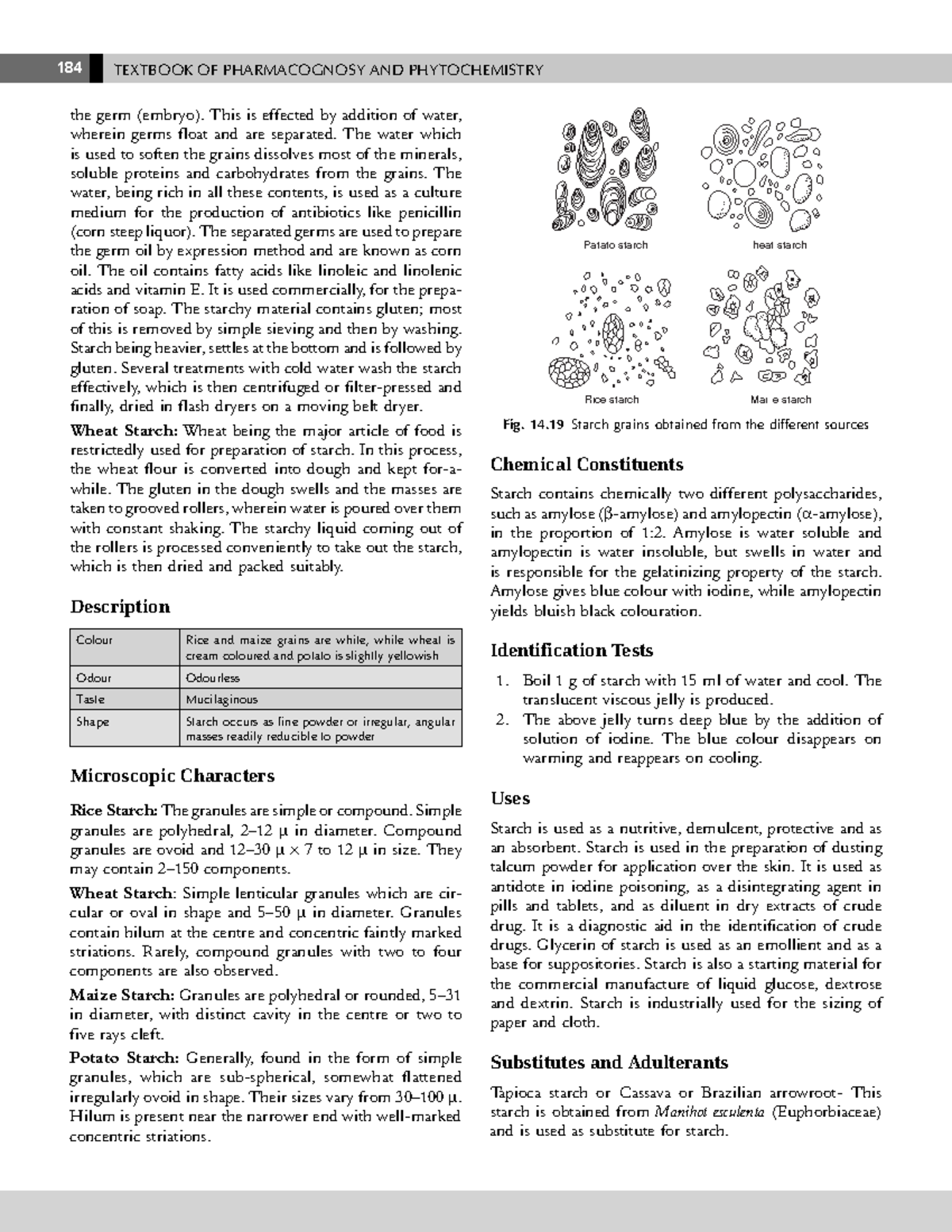 193-195 - Pharmacognosy - 184 TEXTBOOK OF PHARMACOGNOSY AND ...