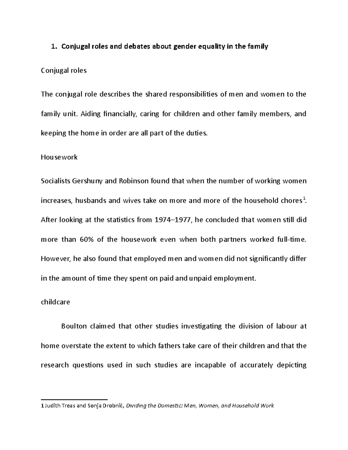 Conjugal roles and debates about gender equality in the family - Aiding ...