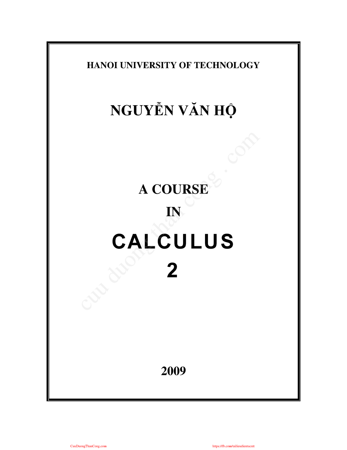 calculus-2-nguyen-van-ho-calculus-2-nvh-textbook-calculus-2-hust