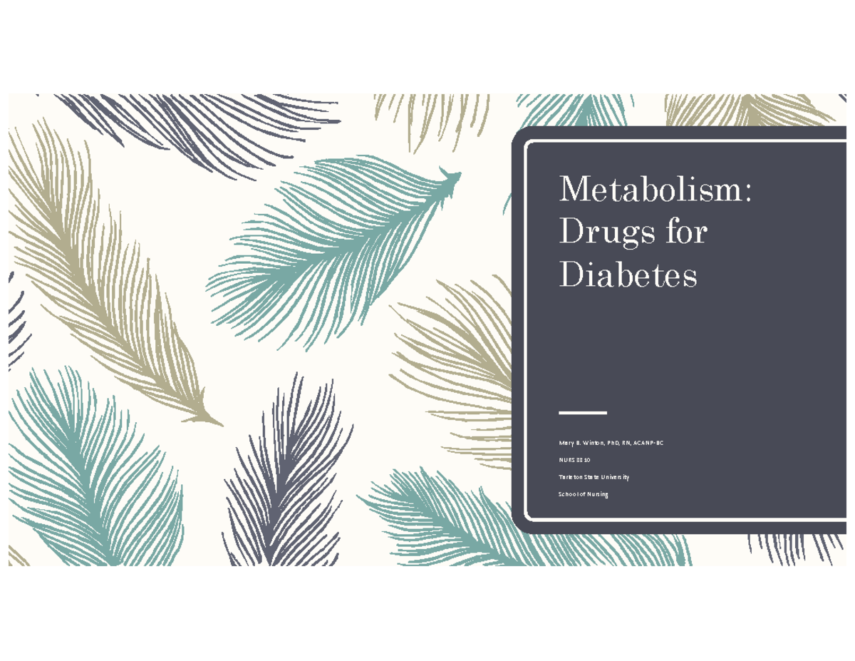 rn metabolism diabetes 3.0 case study test