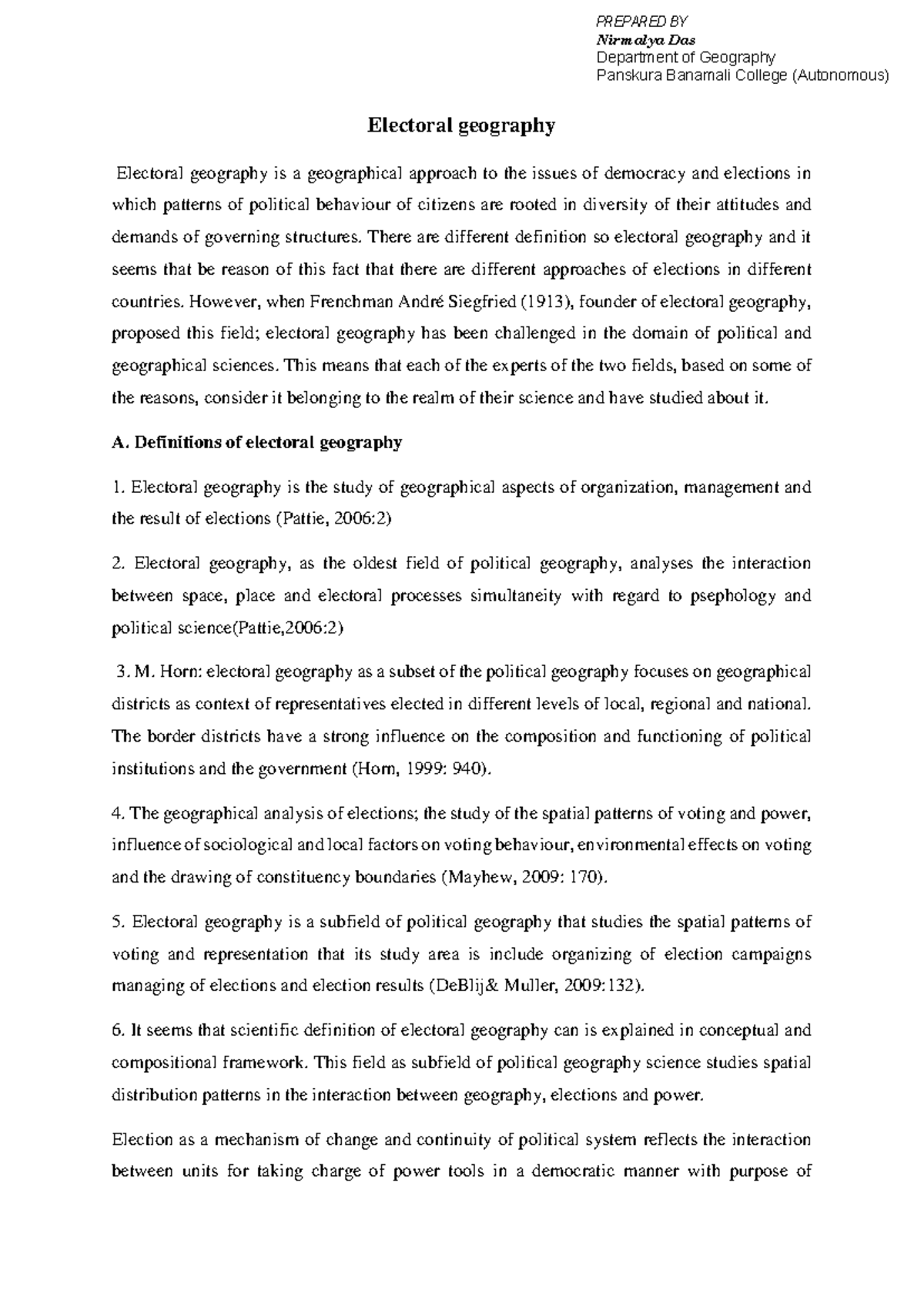 Electoral geography Electoral geography Electoral geography is a