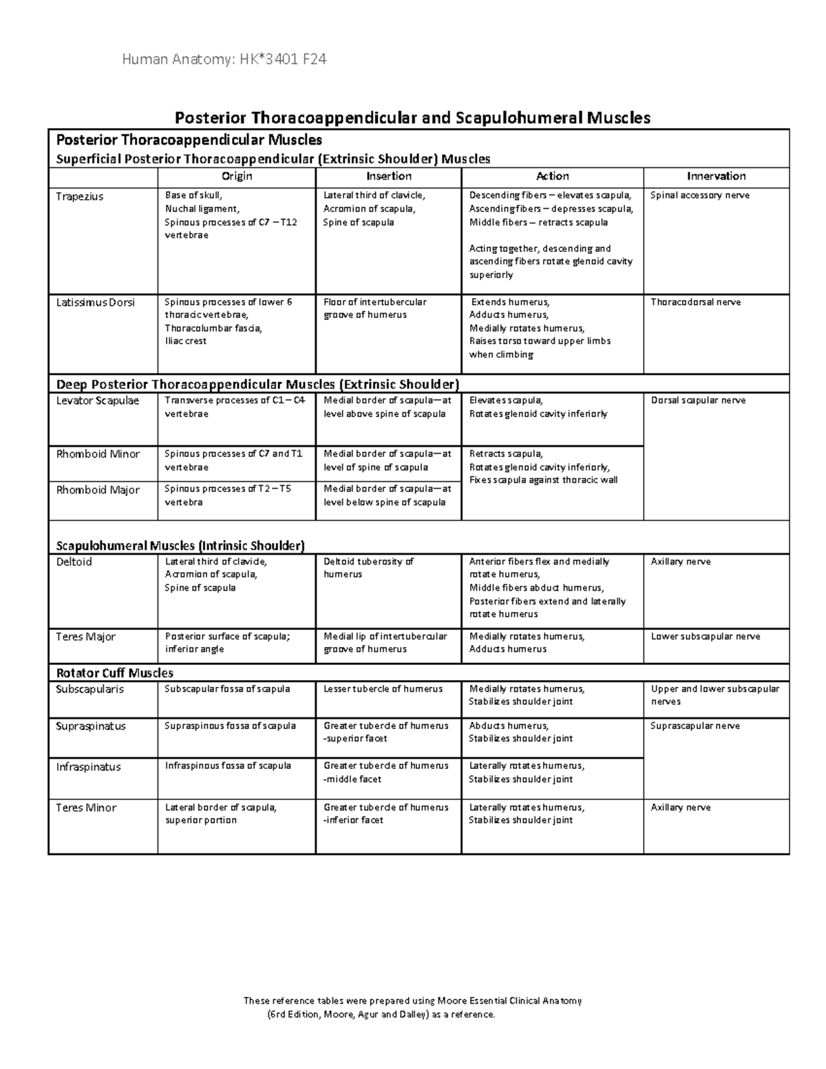 2 Muscle Charts 1 2022 - origin, insertion, innervation, and action ...