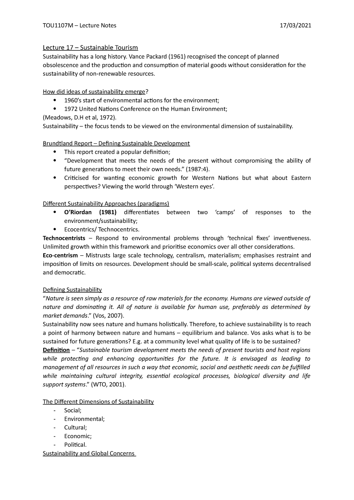 sustainable tourism thesis dissertation