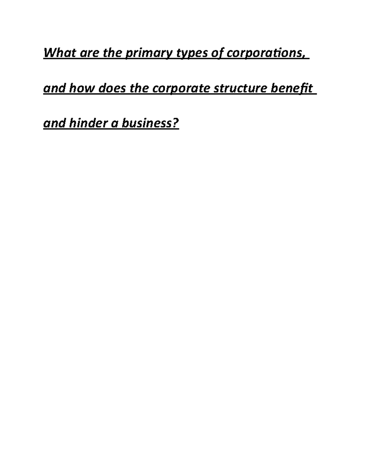 CH 4, Part 3 Business Forms OF Business Ownership What are the