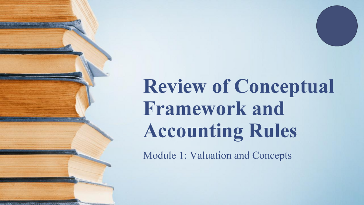 CFAS And ACC Rules - CFAS - Review Of Conceptual Framework And ...