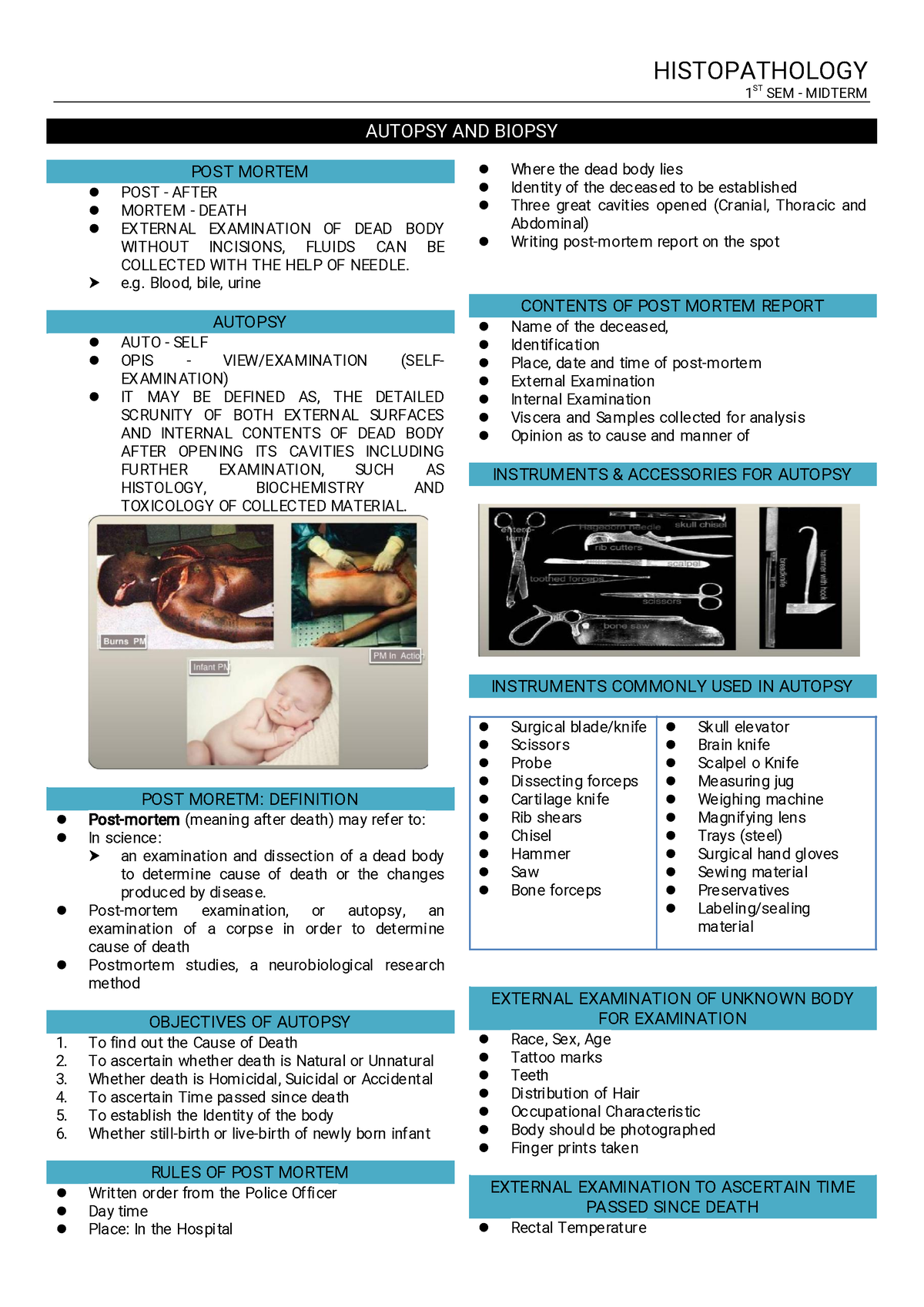 Autopsy & Biopsy - HISTOPATHOLOGY 1 ST SEM - MIDTERM AUTOPSY AND BIOPSY ...