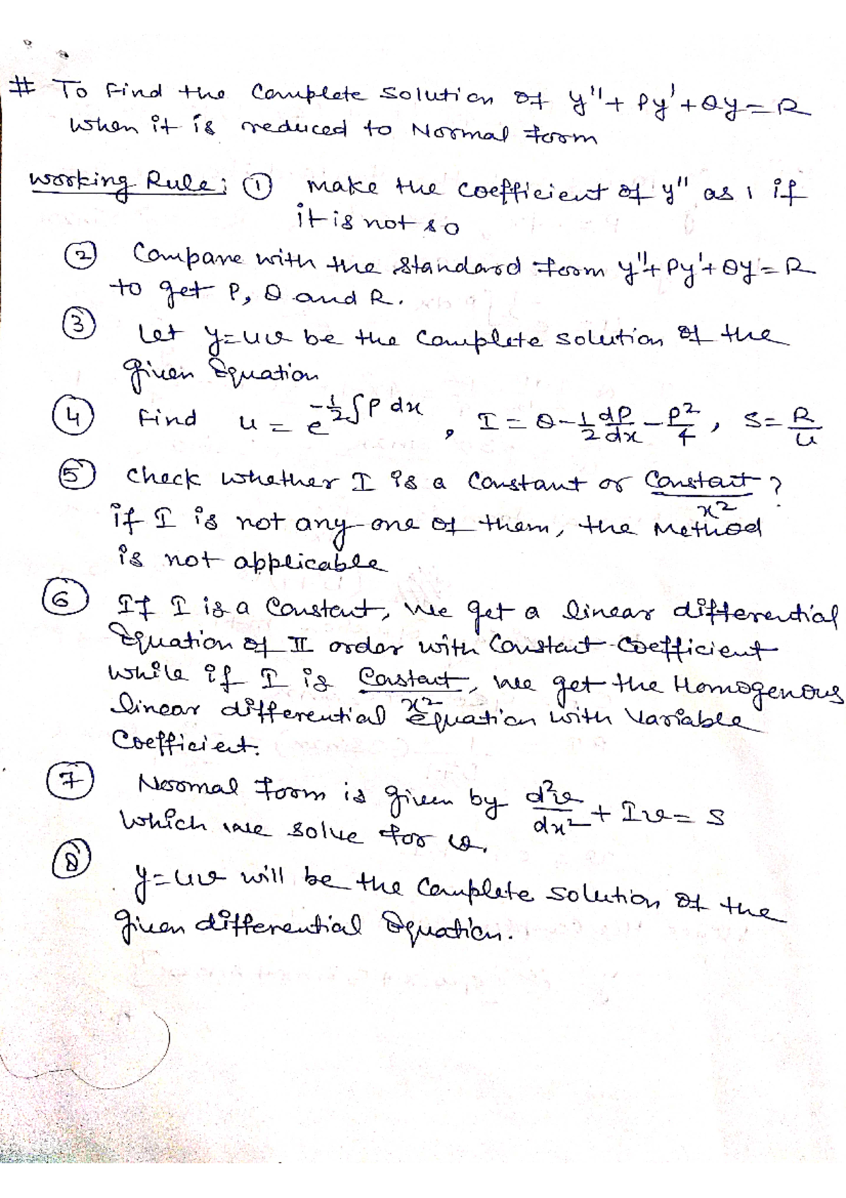 Reduced to Normal Form - ONE SHOOT NOTES - B.tech - Studocu