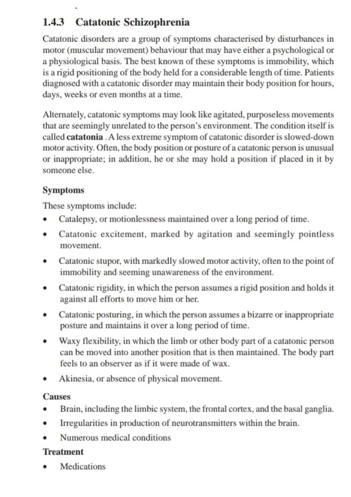 case study catatonic schizophrenia