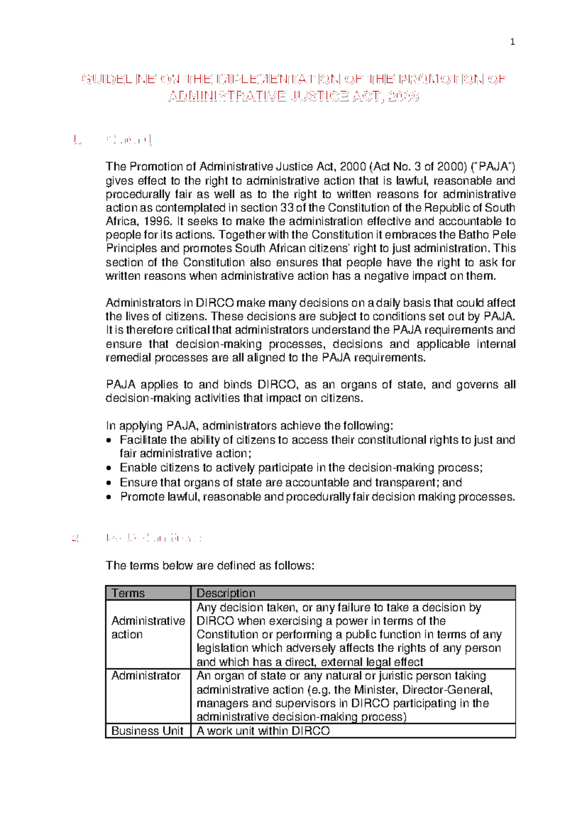 Paja guide dirco 2017 - helpful - The Promotion of Administrative ...