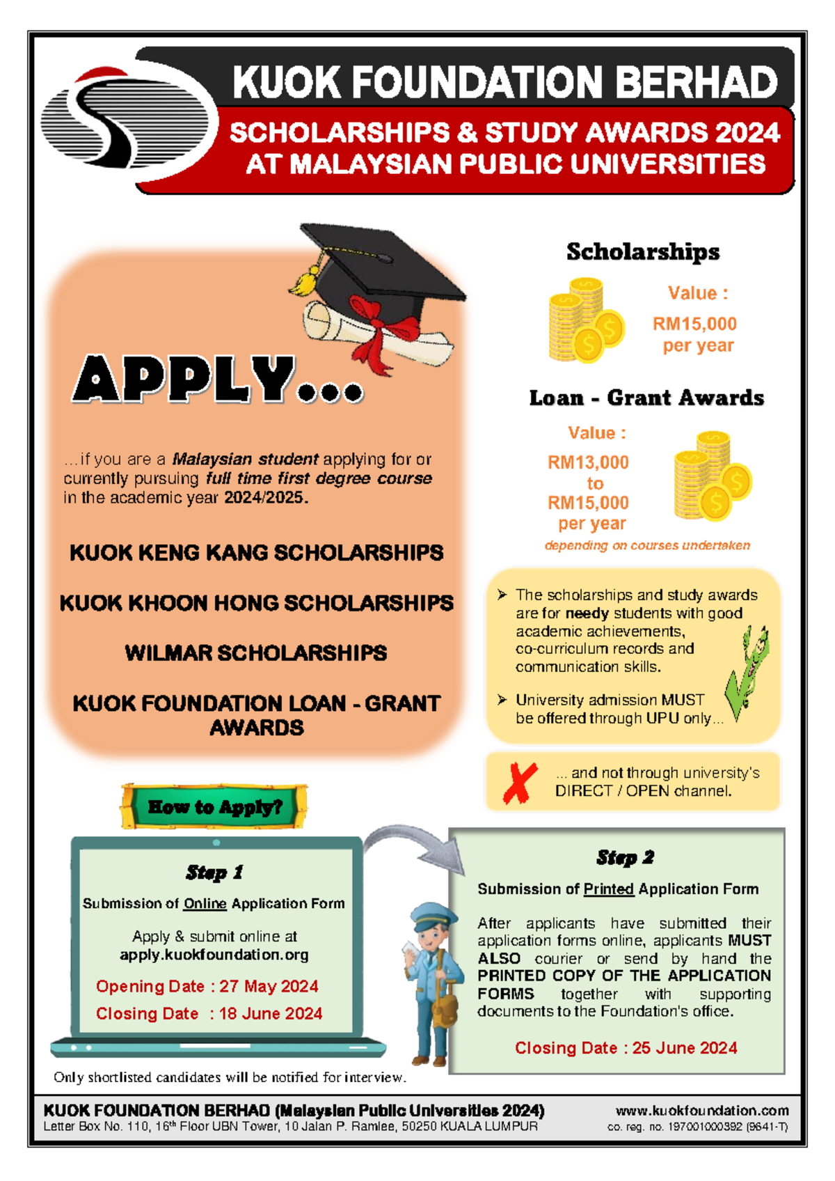 Scholarships & Study Awards 2024 At Malaysian Public Universities ...