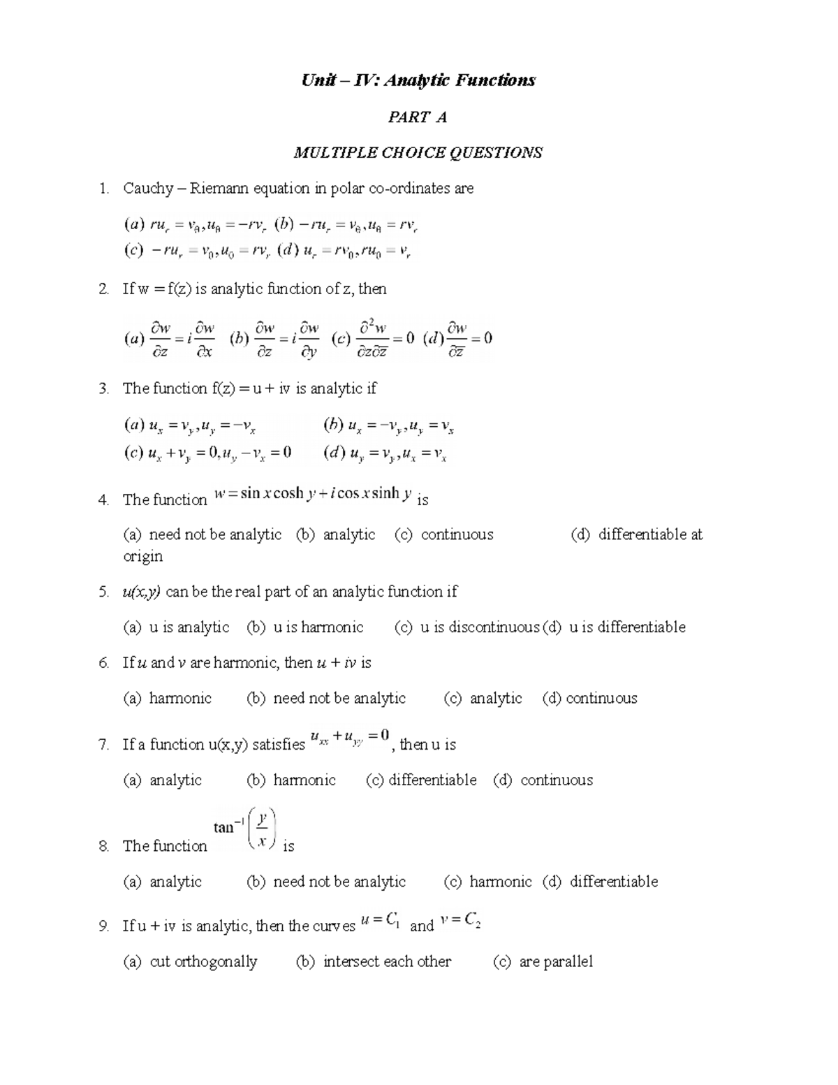 analytic-functions-important-document-advanced-calculus-and