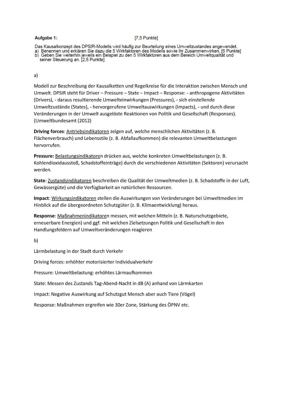 Altklausur Raum- Und -Umweltplanung September 2018 Lösungsvorschlag - A ...