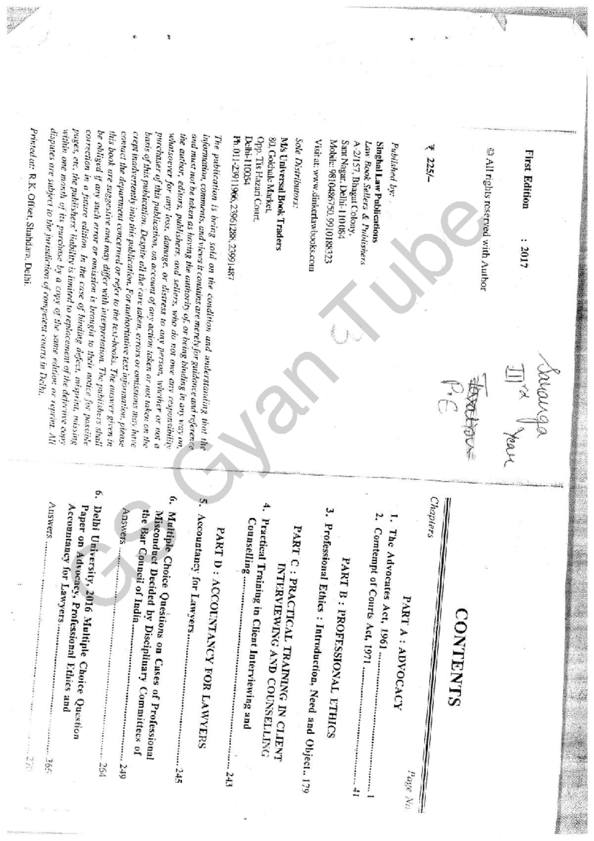 Advocate-act - LLB 5th sem notes - Bachelor of Law (LLB) - Studocu